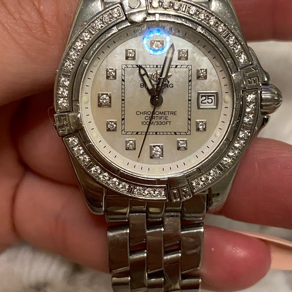 Authentic 32mm Breitling Galactic watch - Picture 11 of 13